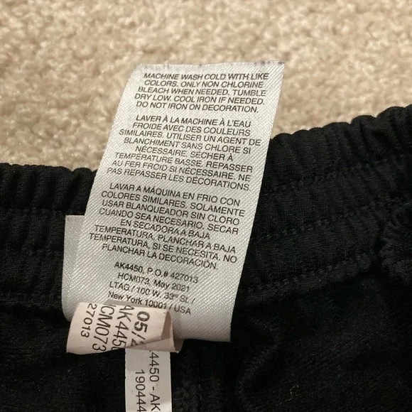 Adidas Girl’s Black Joggers with Iconic White Stripes Sz. M-10/12 - Picture 5 of 6